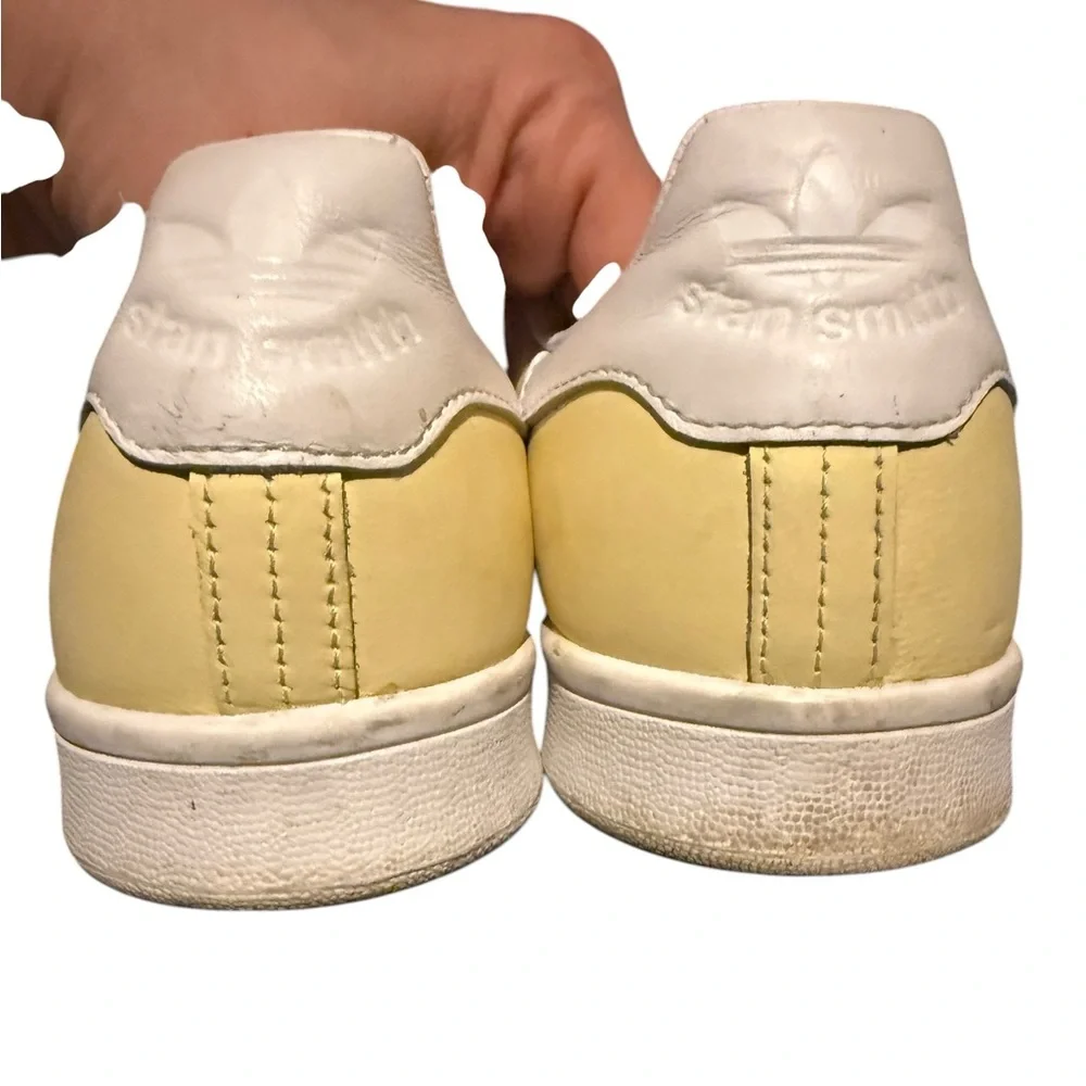 Adidas‎ Stan Smith Originals Men's Shoes Cloud White Easy Yellow sneaker sz 8